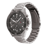 Original Tommy Hilfiger Analogue Multifunction Quartz Watch for Men with Gunmetal Stainless Steel Bracelet – 1791918 – 46mm-1