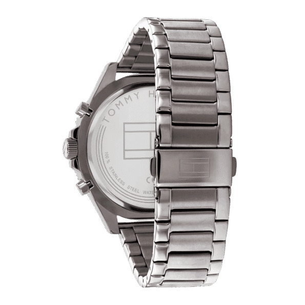 Original Tommy Hilfiger Analogue Multifunction Quartz Watch for Men with Gunmetal Stainless Steel Bracelet - 1791918 - 46mm-5