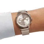 Original Tommy Hilfiger Analogue Multifunction Quartz Watch for Women with Rose Gold Colored Stainless Steel mesh Bracelet-1782303-38mm-1
