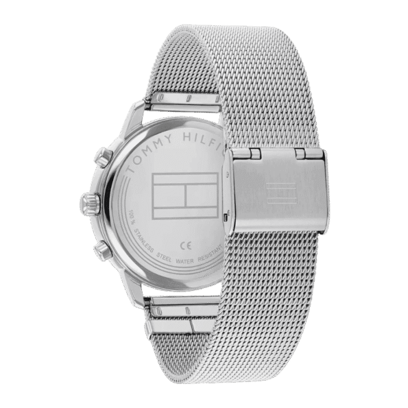 Original Tommy Hilfiger Analogue Multifunction Quartz Watch for Women with Silver Stainless Steel mesh Bracelet-1782301-38mm-6
