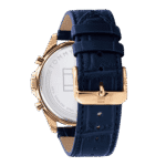 Original Tommy Hilfiger Baker Multifunction Blue Dial Leather Strap Men’s Watch – 1710451 -43.5mm-1