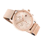 Original Tommy Hilfiger Blake Women’s Rose Gold Dial Gold Plated Band Watch-1781907-38mm-1
