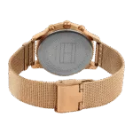Original Tommy Hilfiger Blake Women’s Rose Gold Dial Gold Plated Band Watch-1781907-38mm-1