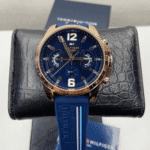Original Tommy Hilfiger Men’s 46mm Analogue Multifunction Quartz Watch – Navy Blue Dial with Silicone Strap, Day, Date, and 24-Hour Functions, 5ATM Water Resistant – 1791474 -1