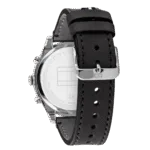 Original Tommy Hilfiger Men’s Leather Ashton Multi-Function Chronograph Watch 1791740-Black Leather Strap with Black dial-1