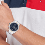 Original Tommy Hilfiger Men’s Multifunction Stainless Steel Case and Link Bracelet Watch Color Silver Model 1792059 Silver-46mm-1