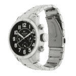 Original Tommy Hilfiger Trent For Men Black Dial Stainless Steel Band Chronograph Watch 1791054-46mm-1