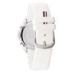 Original Tommy Hilfiger Women’s Quartz Watch with Silicone Strap White 20 Model 1782388-38mm-1