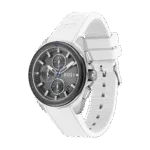 BOSS Chronograph Quartz Watch for Men with White Silicone Bracelet-1513948-44mm-1