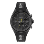 BOSS Chronograph Quartz Watch for Men with Black Silicone Bracelet-1513859-46mm-1