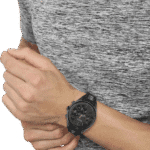 BOSS Chronograph Quartz Watch for Men with Black Silicone Bracelet-1513859-46mm-1