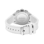 BOSS Chronograph Quartz Watch for Men with White Silicone Bracelet-1513948-44mm-1