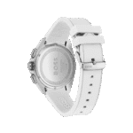 BOSS Chronograph Quartz Watch for Men with White Silicone Bracelet-1513948-44mm-1