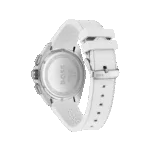 BOSS Chronograph Quartz Watch for Men with White Silicone Bracelet-1513948-44mm-1