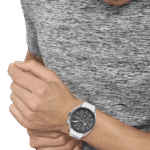 BOSS Chronograph Quartz Watch for Men with White Silicone Bracelet-1513948-44mm-1