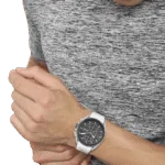 BOSS Chronograph Quartz Watch for Men with White Silicone Bracelet-1513948-44mm-1