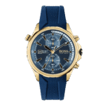 BOSS Globetrotter Chronograph Gents Rubber Watch 1513822-46mm-1