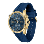 BOSS Globetrotter Chronograph Gents Rubber Watch 1513822-46mm-1