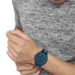 BOSS Velocity Men’s Chronograph Stainless Steel Case and Silicone Strap Watch Color Blue-44mm Model 1514061-1