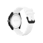 BOSS Velocity Men’s Stainless Steel Quartz Watch with Silicone Strap White-44mm Model 1513718-1