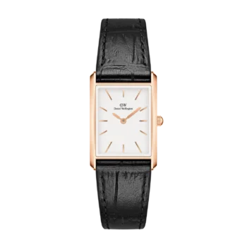 Daniel Wellington Bound Black Crocodile Rose Gold Women Watch DW00100698 -1