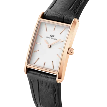 Daniel Wellington Bound Black Crocodile Rose Gold Women Watch DW00100698 -2