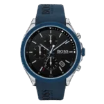 HUGO Men's Stainless Steel Quartz Watch with Silicone Strap-44mm Model 1513717-1