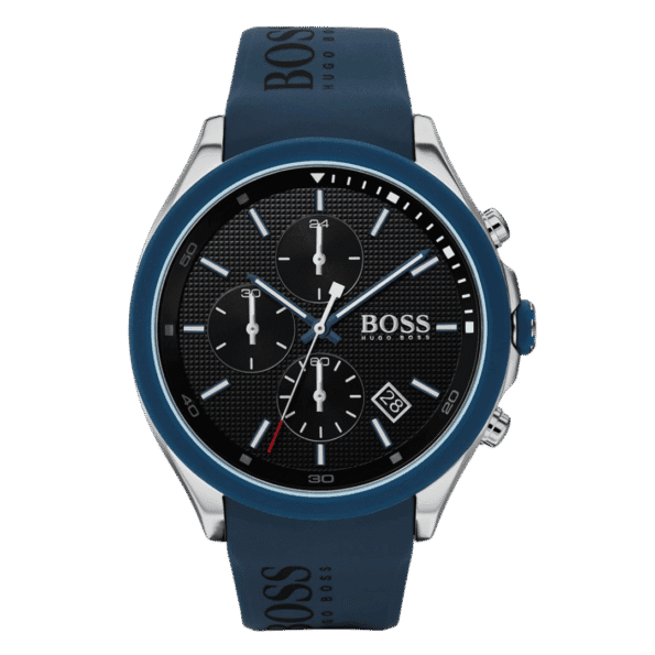 HUGO Men's Stainless Steel Quartz Watch with Silicone Strap-44mm Model 1513717-1