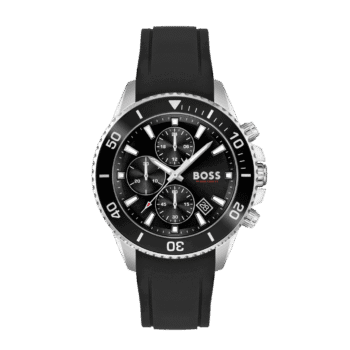 Hugo Boss Admiral Chronograph Gents Rubber Watch 1513912-46mm-1