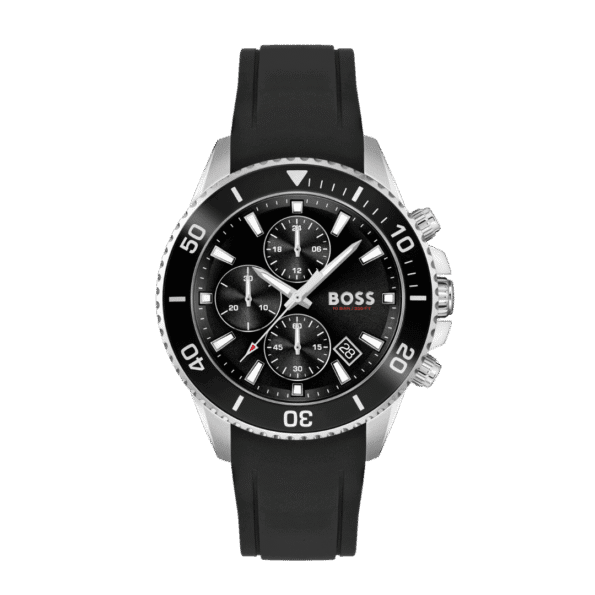 Hugo Boss Admiral Chronograph Gents Rubber Watch 1513912-46mm-1