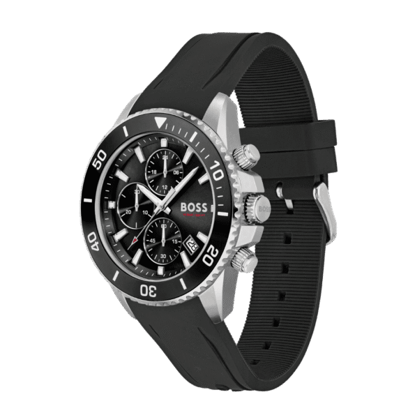 Hugo Boss Admiral Chronograph Gents Rubber Watch 1513912-46mm-2