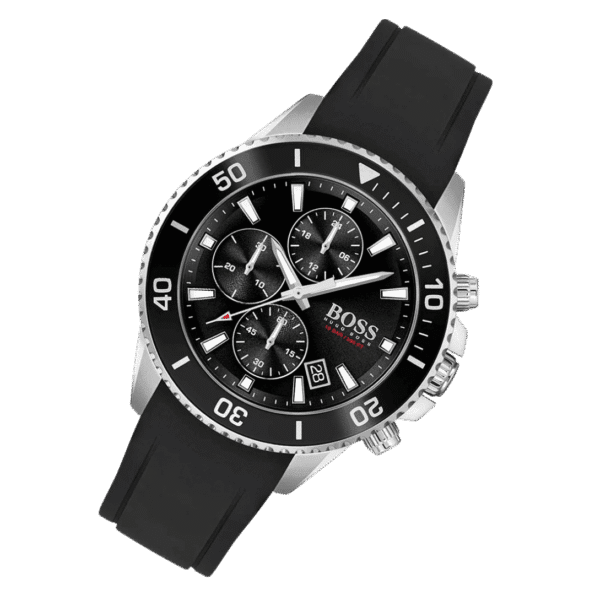 Hugo Boss Admiral Chronograph Gents Rubber Watch 1513912-46mm-3