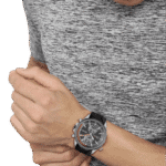Hugo Boss Black Silicone Grey Dial Chronograph Men’s Watch-1513931-46mm-1