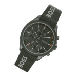 Hugo Boss Silicone Green Dial Chronograph Men’s Watch-1514060-45mm-1