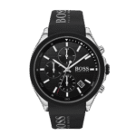 Hugo Boss Velocity Men’s Chrono Watch Blac Dial and Black Strap-1513716-44mm-1