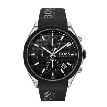 Hugo Boss Velocity Men's Chrono Watch Blac Dial and Black Strap-1513716-44mm-1