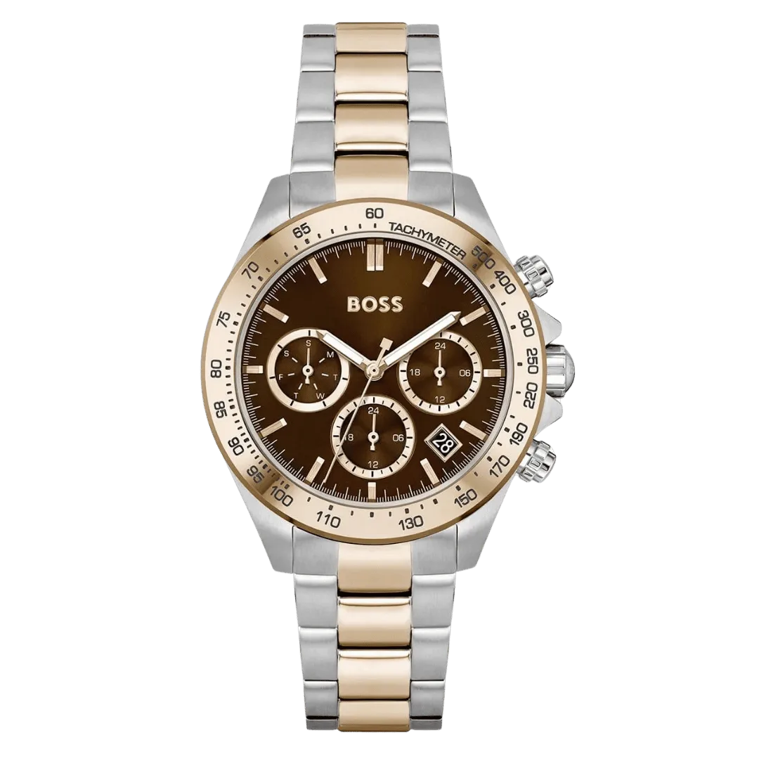 Original BOSS Analogue 1502617 Multifunction Quartz Watch for Women Collection Novia with Stainless Steel or Ceramic Bracelet Brown Classic-1 Original BOSS Analogue 1502617 Multifunction Quartz Watch for Women Collection Novia with Stainless Steel or Ceramic Bracelet Brown Classic-1