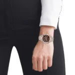 Original BOSS Analogue 1502617 Multifunction Quartz Watch for Women Collection Novia with Stainless Steel or Ceramic Bracelet Brown Classic-1