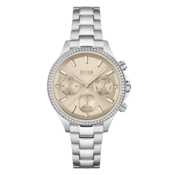 Original BOSS Analogue Multifunction Quartz Watch for Women with Silver Stainless Steel Bracelet-1502565 Silver-1