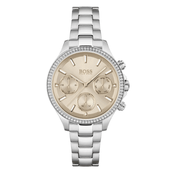Original BOSS Analogue Multifunction Quartz Watch for Women with Silver Stainless Steel Bracelet-1502565 Silver-1