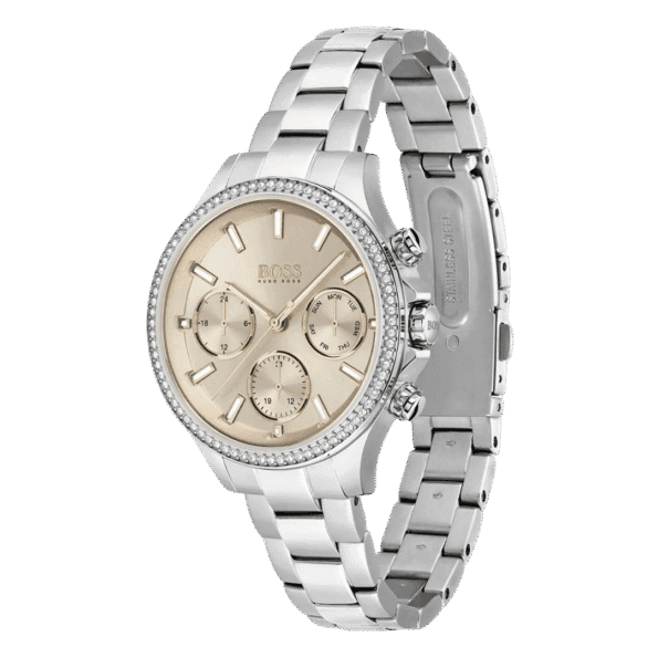 Original BOSS Analogue Multifunction Quartz Watch for Women with Silver Stainless Steel Bracelet-1502565 Silver-2