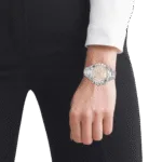 Original BOSS Analogue Multifunction Quartz Watch for Women with Silver Stainless Steel Bracelet-1502615 Carnation Gold bracelet-1