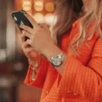 Original BOSS Analogue Multifunction Quartz Watch for Women with Silver Stainless Steel Bracelet-1502615 Carnation Gold bracelet-1