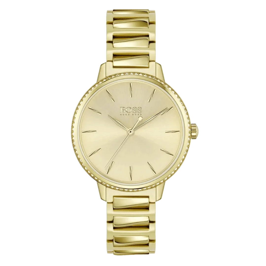 Original BOSS Analogue Quartz Watch for Women with Gold colored Stainless Steel Bracelet 1502541 Gold bracelet-1 Original BOSS Analogue Quartz Watch for Women with Gold colored Stainless Steel Bracelet 1502541 Gold bracelet-1