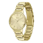 Original BOSS Analogue Quartz Watch for Women with Gold colored Stainless Steel Bracelet 1502541 Gold bracelet-1