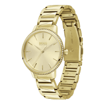Original BOSS Analogue Quartz Watch for Women with Gold colored Stainless Steel Bracelet 1502541 Gold bracelet-2