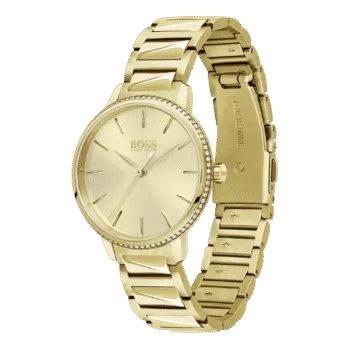 Original BOSS Analogue Quartz Watch for Women with Gold colored Stainless Steel Bracelet 1502541 Gold bracelet-2