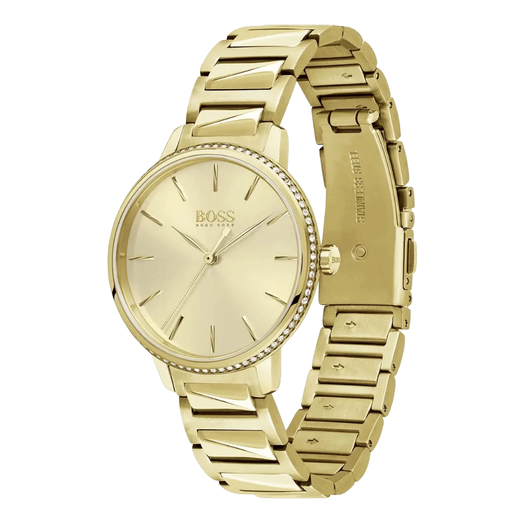Original BOSS Analogue Quartz Watch for Women with Gold colored Stainless Steel Bracelet 1502541 Gold bracelet-2 Original BOSS Analogue Quartz Watch for Women with Gold colored Stainless Steel Bracelet 1502541 Gold bracelet-2