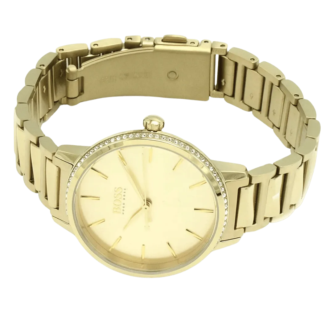 Original BOSS Analogue Quartz Watch for Women with Gold colored Stainless Steel Bracelet 1502541 Gold bracelet-3 Original BOSS Analogue Quartz Watch for Women with Gold colored Stainless Steel Bracelet 1502541 Gold bracelet-3