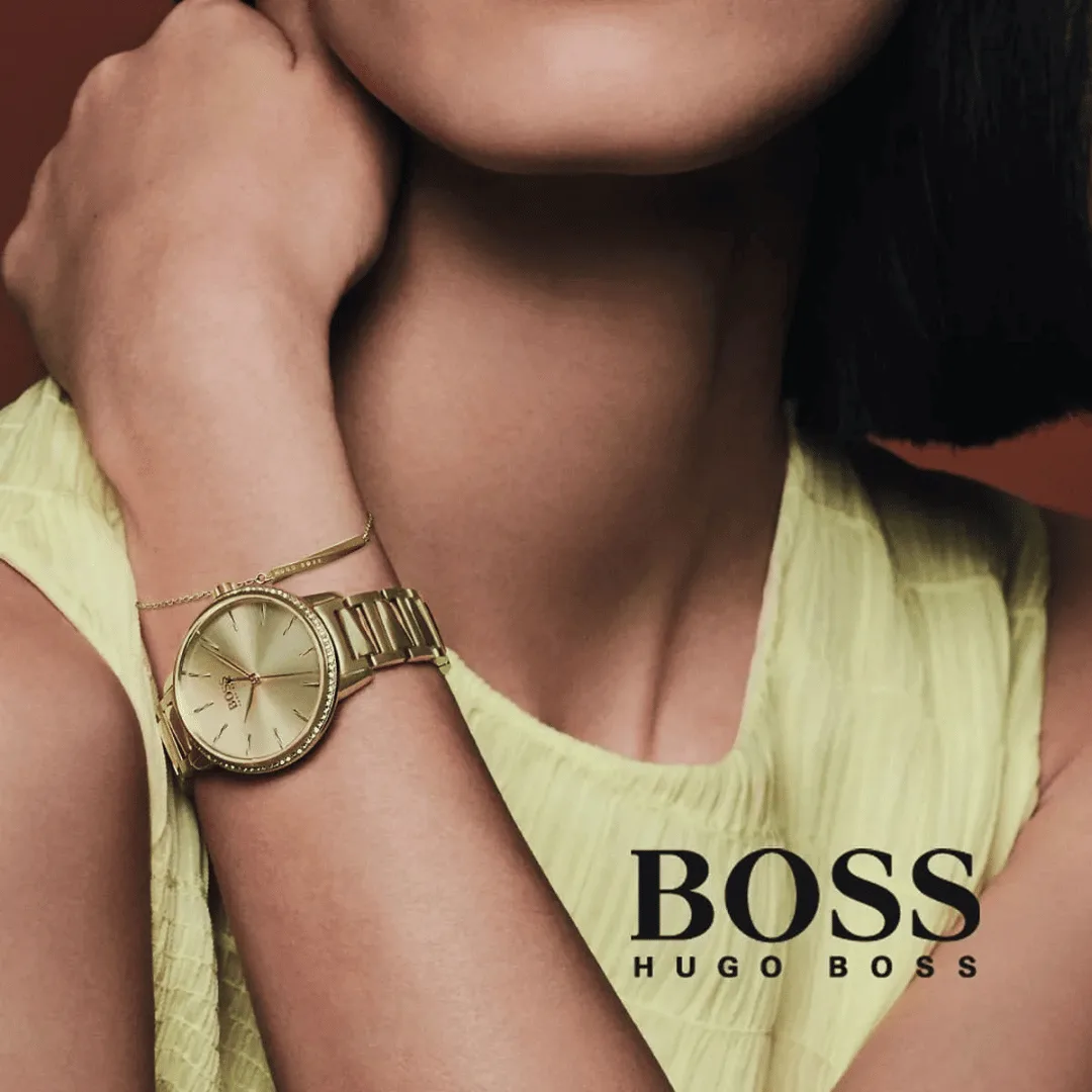 Original BOSS Analogue Quartz Watch for Women with Gold colored Stainless Steel Bracelet 1502541 Gold bracelet-9 Original BOSS Analogue Quartz Watch for Women with Gold colored Stainless Steel Bracelet 1502541 Gold bracelet-9